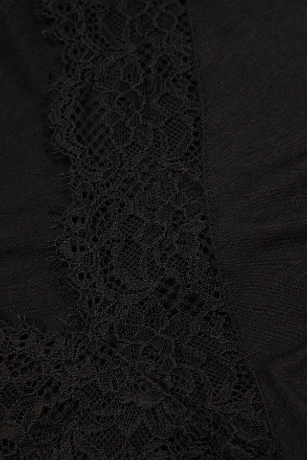 Modal Cashmere Ultralight Long Lace Shirt