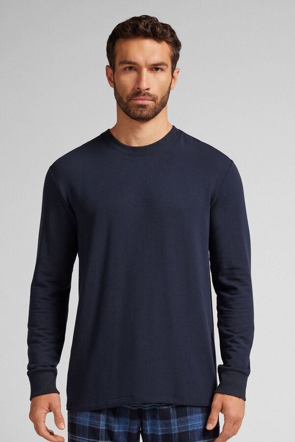 Long-Sleeved Modal Fleece Top