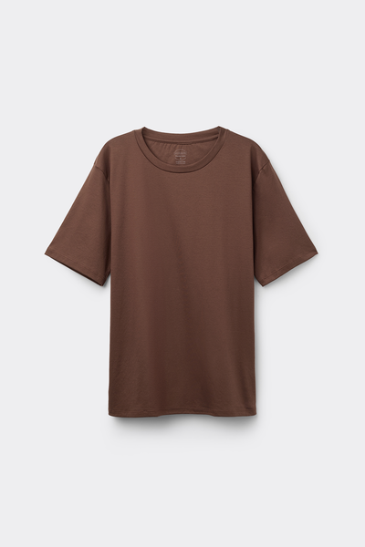 Kurzarmshirt aus Elevated Cotton