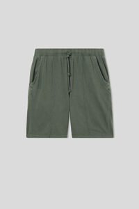 Pantalons Curts de Cotó amb Ratlla Washed Collection