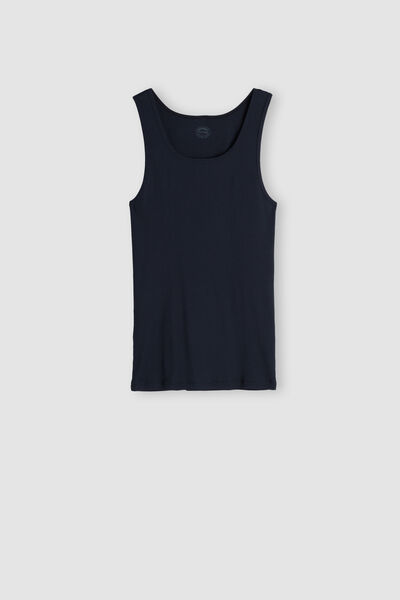 Ribbed Superior Cotton Vest Top