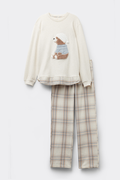 Pigiama Lungo in Cotone winter Bear