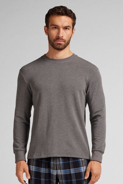 Maglia Manica Lunga in Felpa di Modal