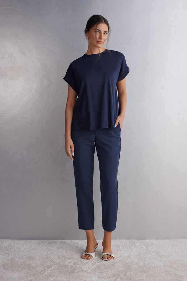 Maglia Manica Corta con Risvolto in Cotone Ultrafresh