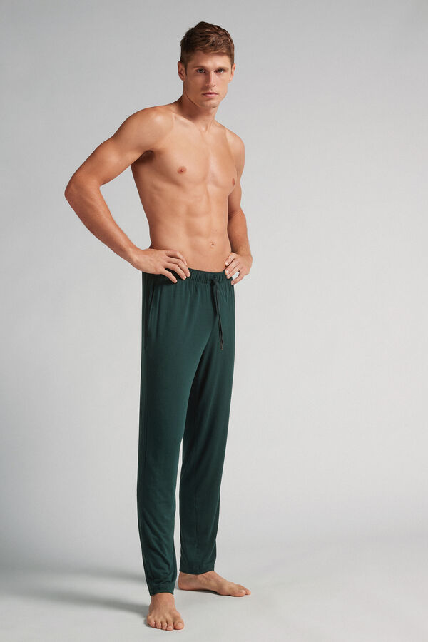 Long Silk and Modal Trousers