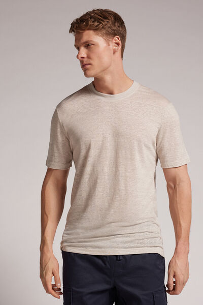 T-shirt in Lino