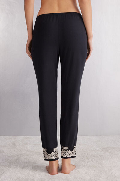 Pretty Flowers Full Length Cuffed Modal Pants