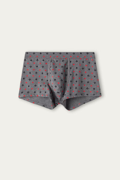 Playing Card-Print Stretch Supima® Cotton Boxers