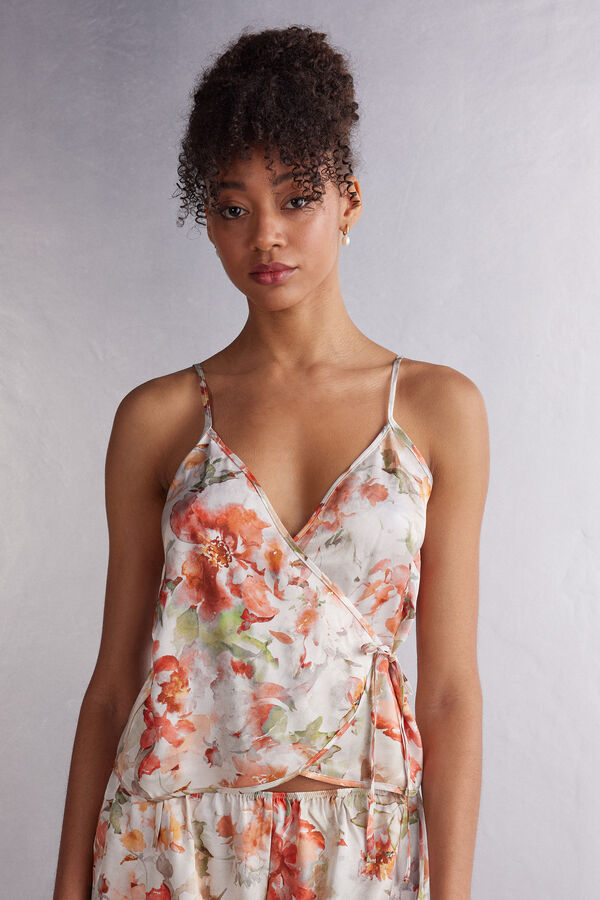 Summer Sunset Satin Top