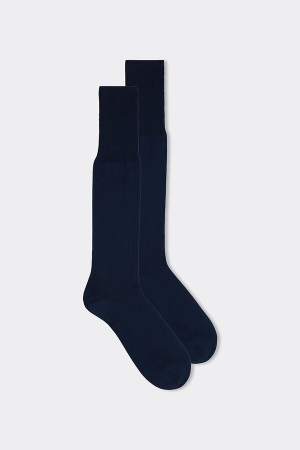 Long Sateen Cotton Lisle Socks