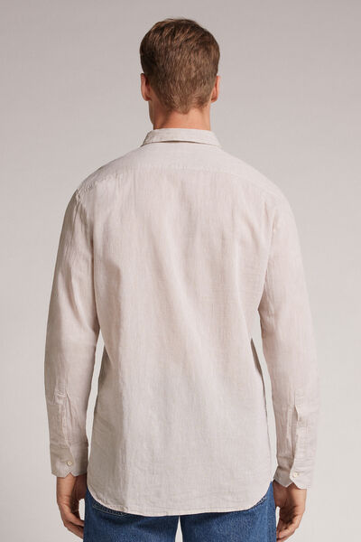 Camicia in Lino e Cotone