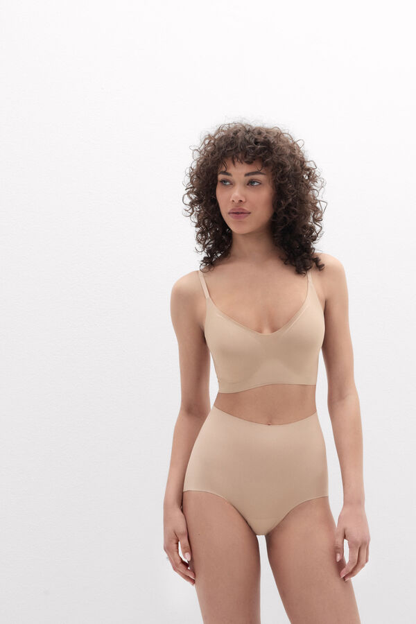 Light Shaping High-Waisted Cotton Briefs