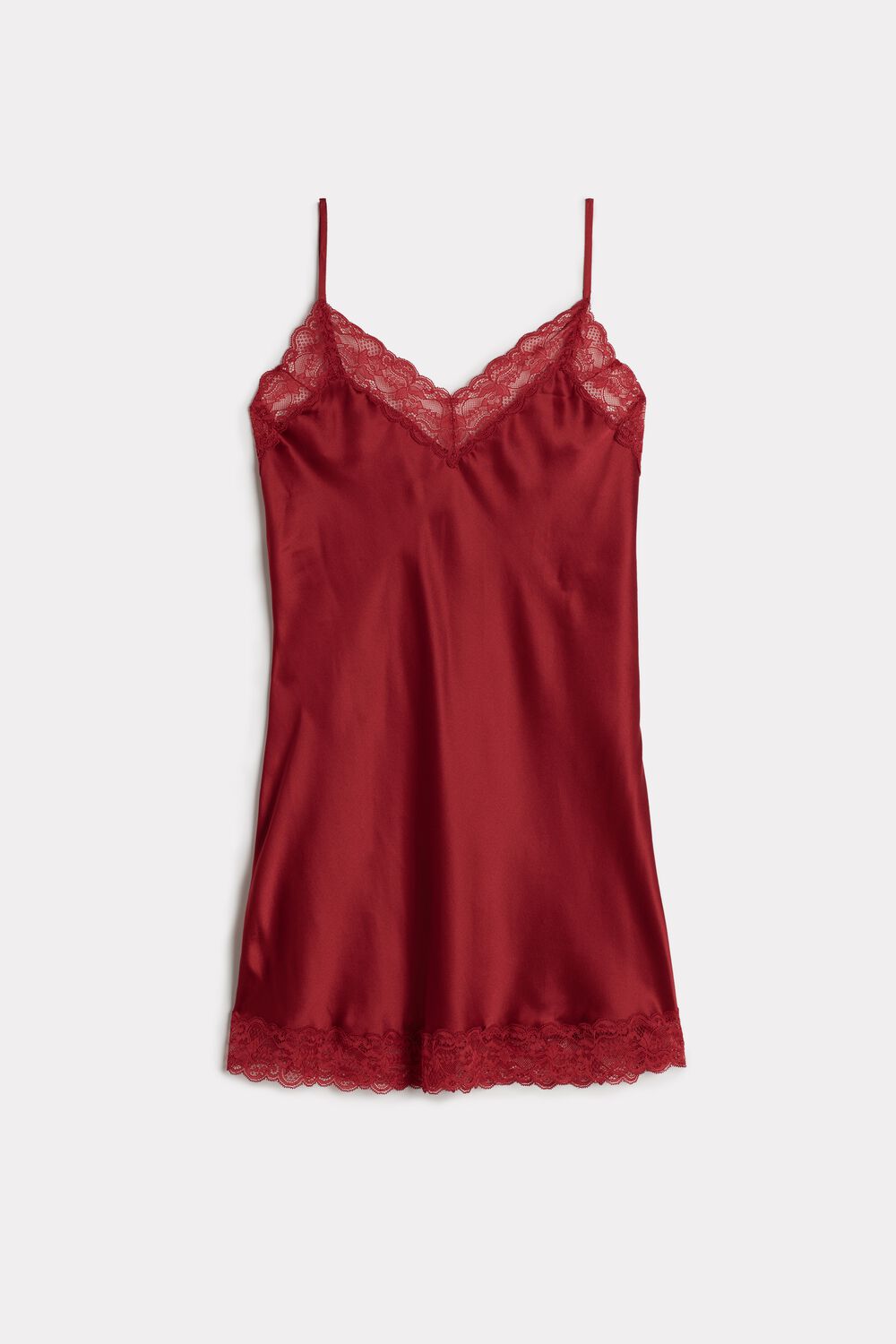 Silk Slip with Lace Insert Detail | Intimissimi