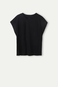 T-shirt manches courtes à col rond en coton ultraléger supima®