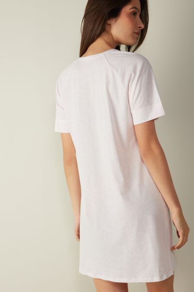Sporty Cotton Short Sleeve Night Shirt in Supima® Ultrafresh Cotton