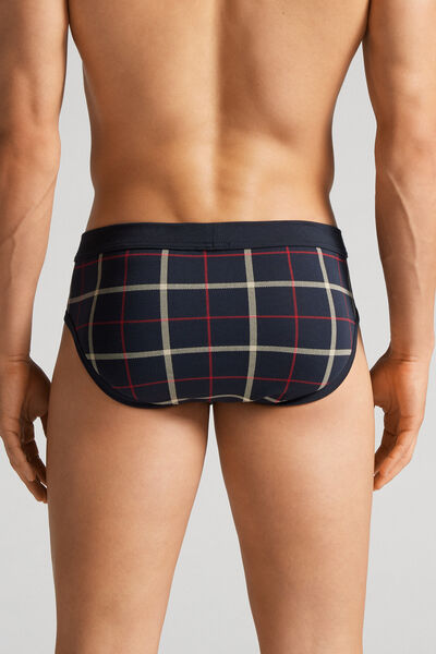Check-Print Stretch Supima® Cotton Briefs