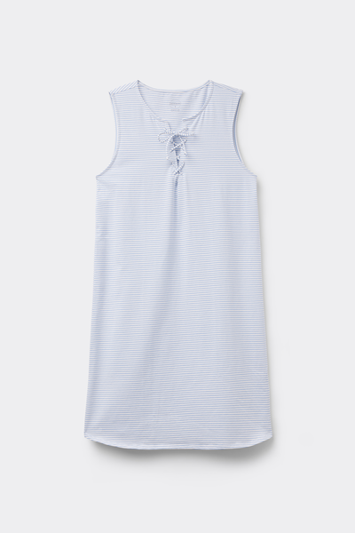 Morning Portofino Striped Cotton Nightdress