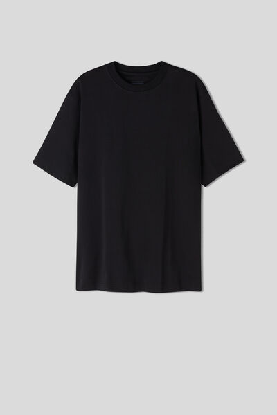 T-shirt Over in Cotone Interlock