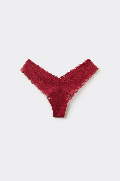 80s-Style Lace Brazilian Briefs