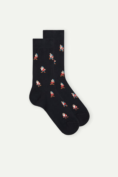 Grumpy Print Short Socks in Soft Cotton