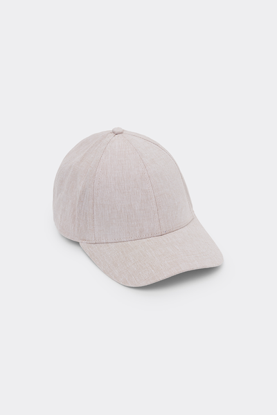 Basecap aus Leinen- und Baumwollstoff