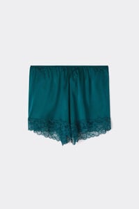 Silk Shorts with Lace