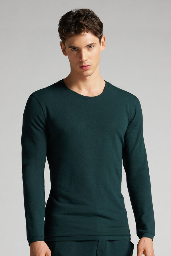 Long-Sleeve Modal-Cashmere Top