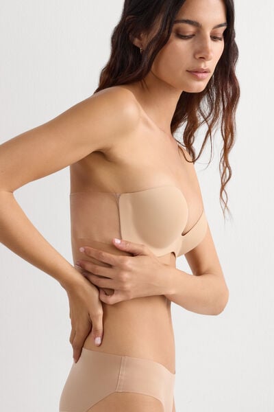 Reggiseno Fascia Autoreggente Schiene Trasparenti