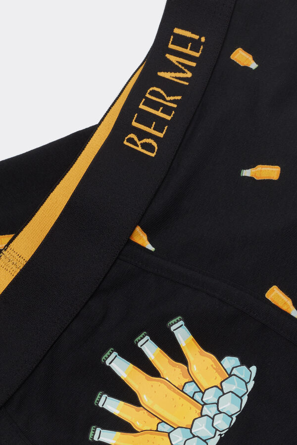 Boxershorts i Superior-bomull med &ouml;lflaskor