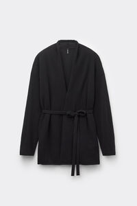 Cardigan cu Cordon 100% Cașmir