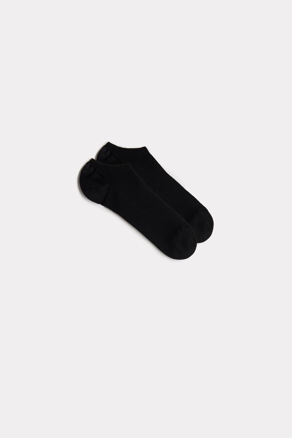 Tartan Cotton Ribbed Trainer Socks