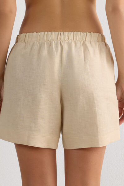 Pantaloncino in Tela di Lino The Pure Linen