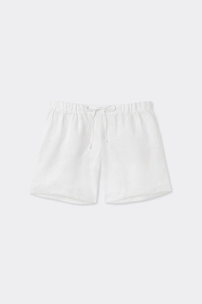 The Pure Linen リネンファブリック ショートパンツ