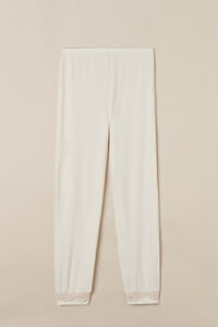 Romantic Bedroom Yün Karışımlı Modal Manşetli Uzun Pantolon