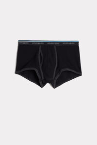 Logo Detailed Ribbed Stretch-Cotton Boxers