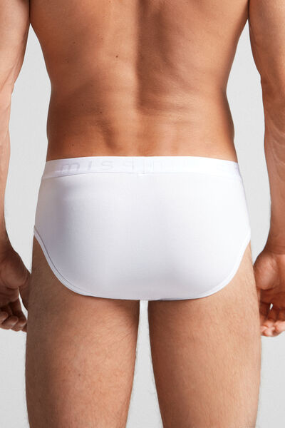 Microfiber Briefs with Logo Detail