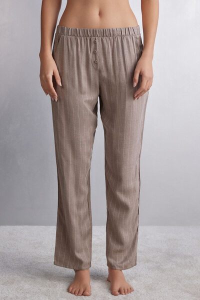 Pantaloni Lungi din Pânză de Modal Comfort First