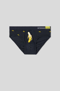 Slip met Bananen van Stretchkatoenen Supima®