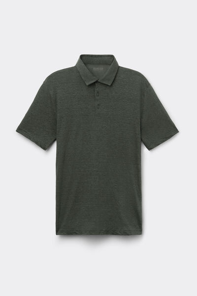 Polo manches courtes en lin