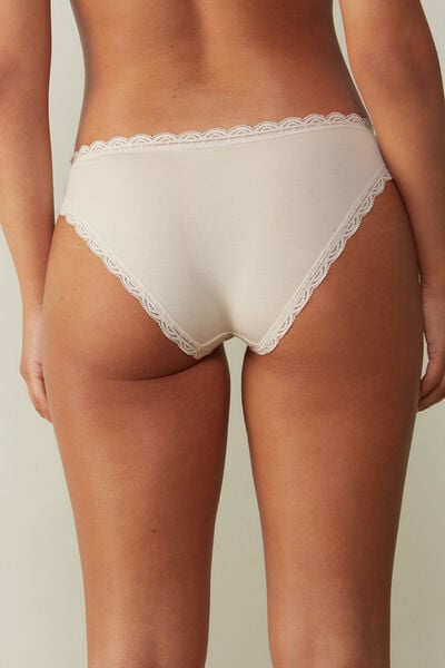 Cotton and Lace Briefs