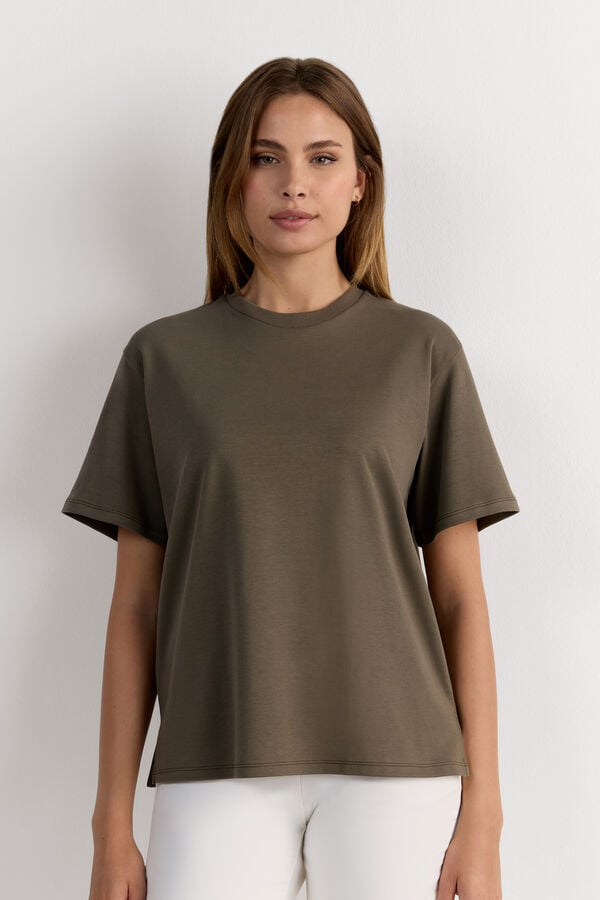 Short-Sleeved Cotton Top