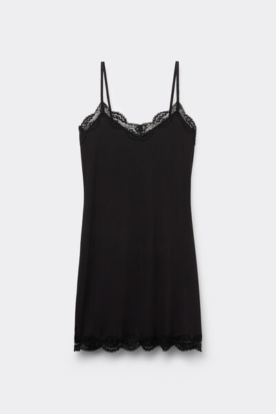 Your Every Wear レース リブ スリップ