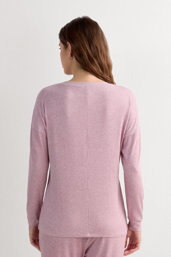 Chic Comfort Long-Sleeved Boat-Neck Modal Top