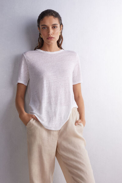 Linen Short-Sleeved Shirt