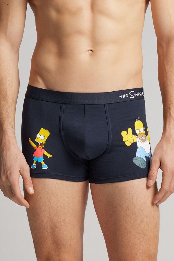 Boxershorts The Simpsons Homer und Bart aus elastischer Supima®-Baumwolle