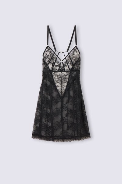 Intricate Surface Lace Baby Doll