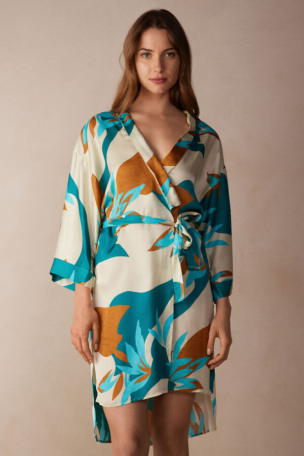 Kimono de Raso de Viscosa Summer Vibes