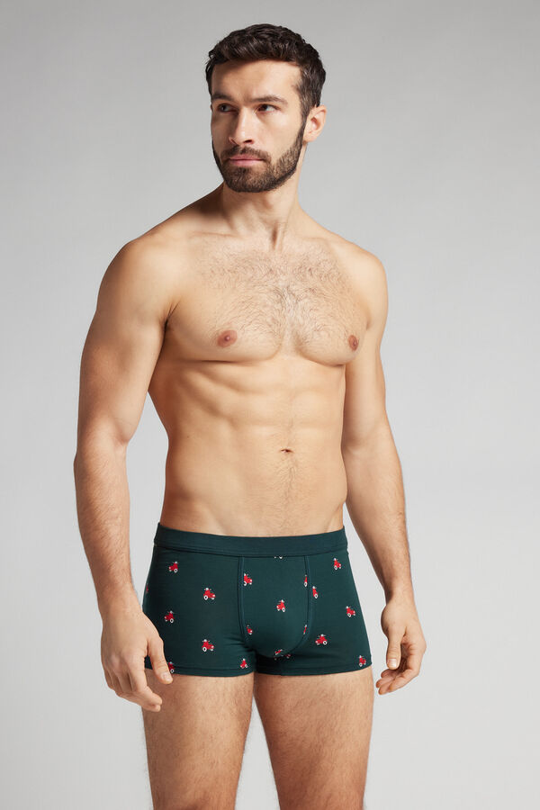 Boxer van Natural Fresh Katoen met Scooter-print