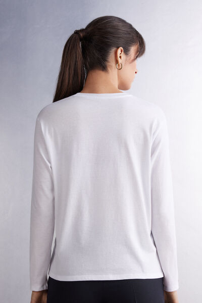 Boxy fit Long-Sleeved Cotton Top