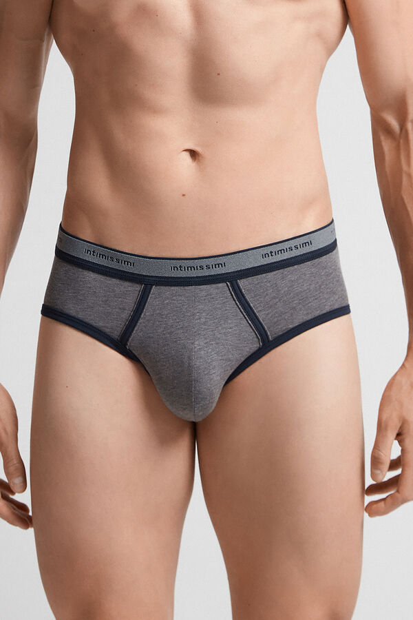 Natural Fresh Cotton Briefs with Logo